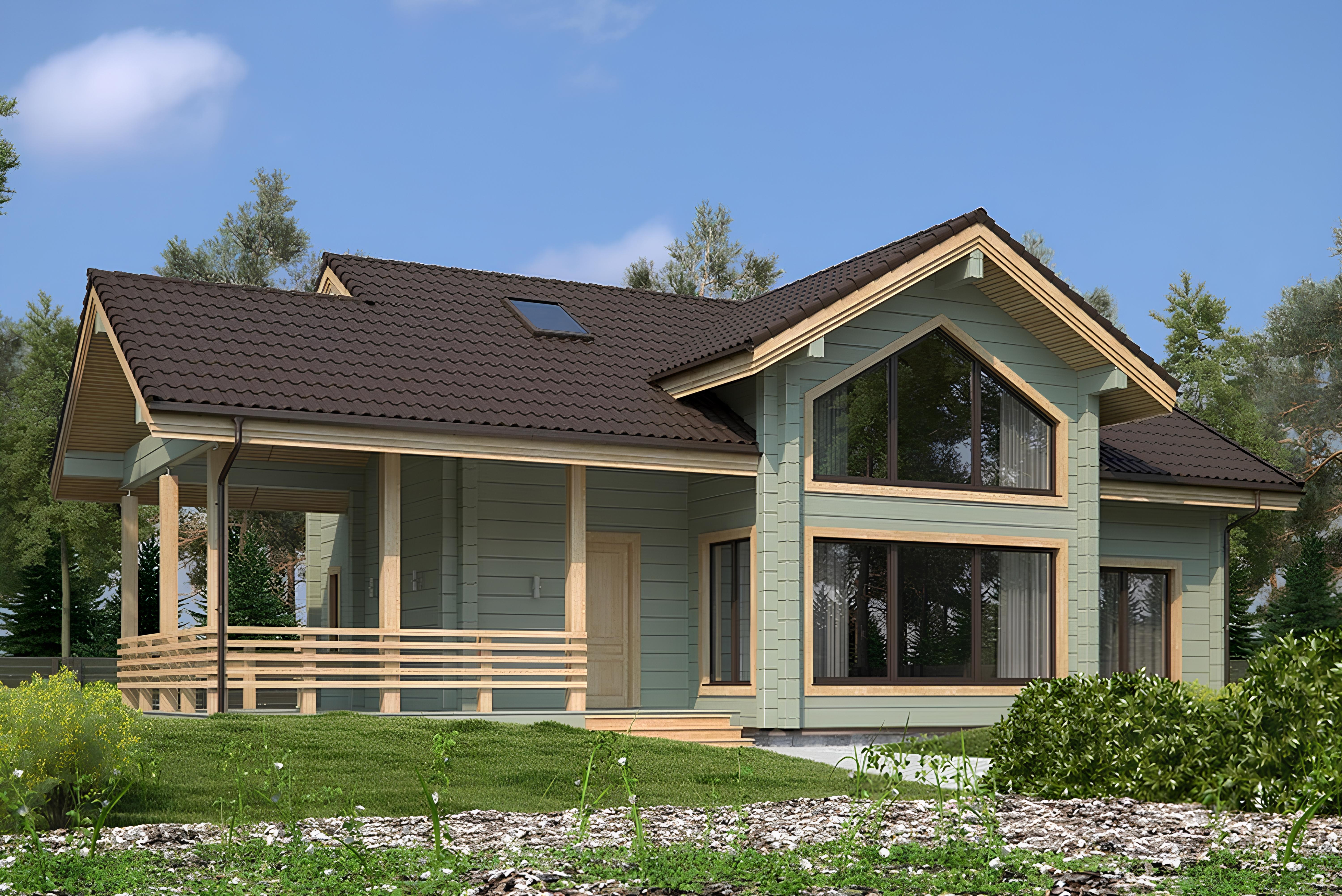 Дом из клееного бруса VZ-354